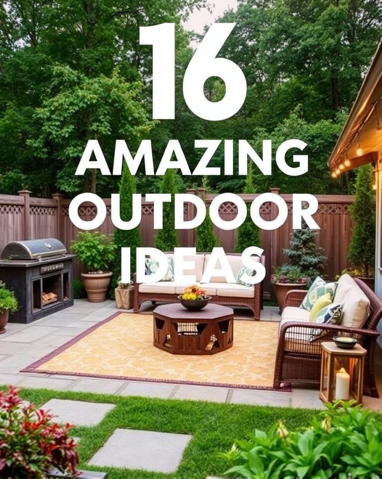 16 Amazing Outdoor Ideas